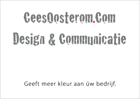 brochure cees oosterom
design en communicatie